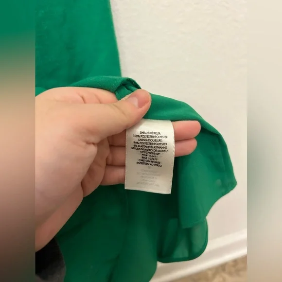 Alice + Olivia Etta Ruffle Mini Dress in Kelly Green - Picture 8 of 9